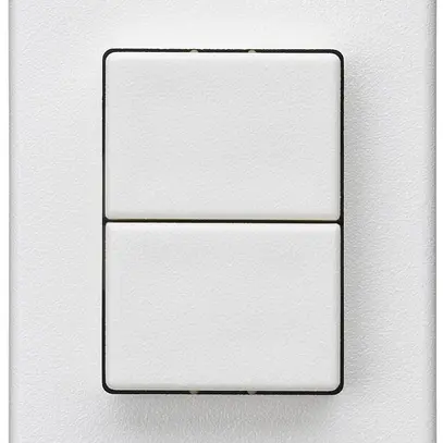 Poussoir double INC Hager FLF 10A/250V 0/1L blanc 