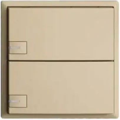 Pulsante KNX RGB EDUE, 250mW, c.LED RGB, 2×pulsante, com.1×tasto, van 