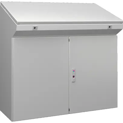 Pupitre fixe Rittal TP 6740.600 1000×975×400mm 2 battants gris IP55 