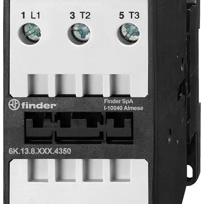 Contacteur de puissance FINDER 6K.13 24VAC 3F 50A/22kW (AC-3) AgSn02 
