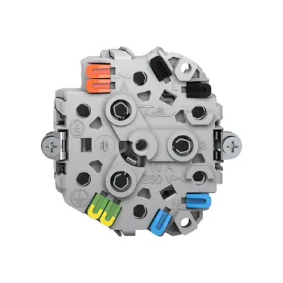 Presa Feller 3×T13 1×S 10A 250V 21mm grigio IP20 