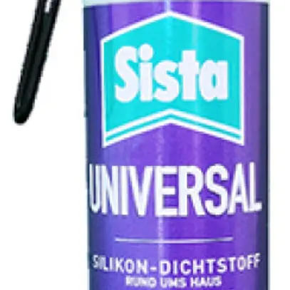 Colle et mastic silicone Sista Universal 200ml transparent 