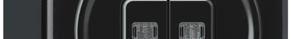 Interruttore a pulsante luminoso AP origin sch 1 (3+3) 2×LED 88×88×54mm nero 