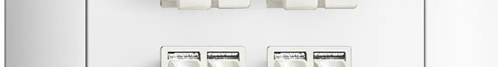 Prise ENC audio FMI 4×blanc borne à étrier pour 4 haut-parl. 
