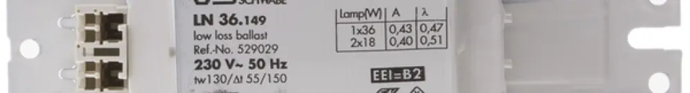 Ballast électromagnetico MH 1×36W, T8/TC 