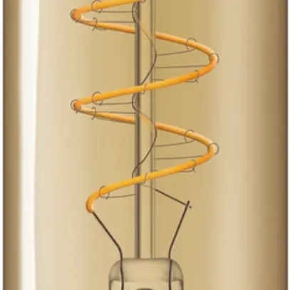 Lampada LED classic-giant E27 T65 40W 818 470lm, oro 