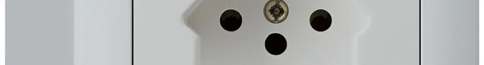Prise AP kallysto T15 gris clair bornes à vis 