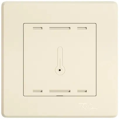 Sensore temperatura ambiente INC EDIZIO.liv Wiser SNAPFIX® K+ 230V 96×96mm cr 
