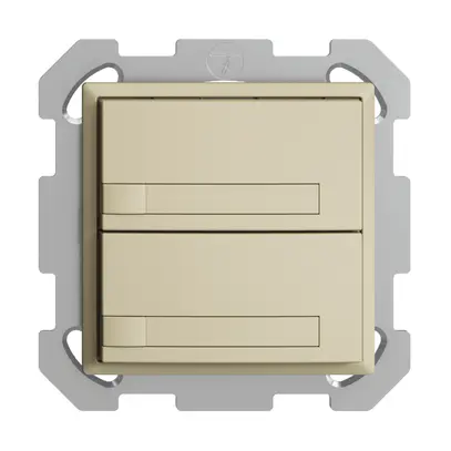 Poussoir KNX RGB ENC EDUE, 250mW, s.LED, a.papier, 2×poussoir, 1×touche, van 