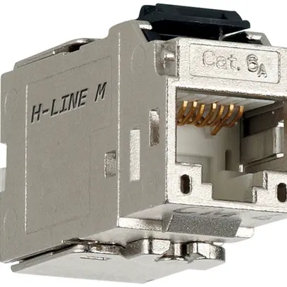 Anschlussmodul H-LINE M RJ45 Kat.6A/s ISO/IEC Keystone, silber 