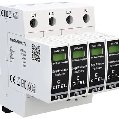 Parafulmine  Citel DAC1-13VGS-40-275 tipo 1+2+3, 4-poli 