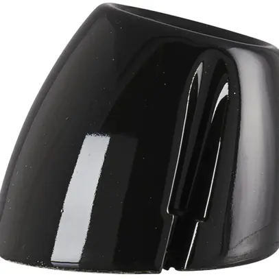 Portalampada murale Roesch E27 pezzo unico a=76mm porcellana nero 