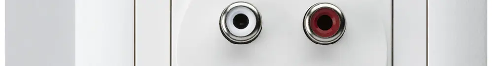 Presa di raccordo AP kallysto audio RCA bianco 