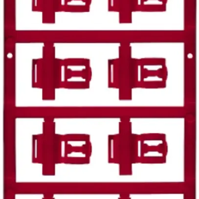 Marcatore di conduttore Weidmüller MultiCard SFC p.Ø3.5…7mm 21×12.5mm PA66 rosso 