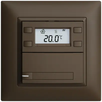 UP-RTH-Taster KNX 1-fach EDIZIOdue FMI coffee, mit Papier+LED RGB 