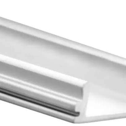 Profilo in alu tipo 6 DOTLUX 17×5×2000mm, argento, per bande LED 12mm 