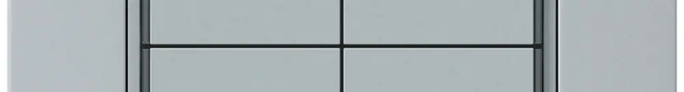 Pulsante KNX INC KPR 4×tasti 4×punti azionamento LED grigio 