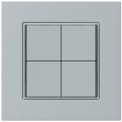 Pulsante KNX INC KPR 4×tasti 4×punti azionamento LED grigio 