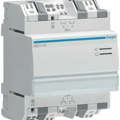Coupleur de ligne secondaire AMD Hager 2-fils, pour interphone 