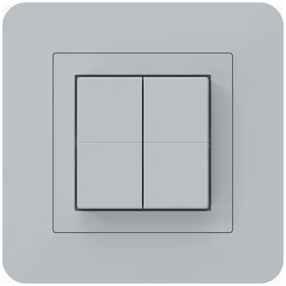 Pulsante senza fili Friends of Hue KTR, 4×, 94×94mm, grigio chiaro 