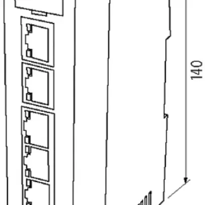 Switch Murrelektronik Xelity 6TX, 6-port unmanaged 10/100Mbit/s full duplex 