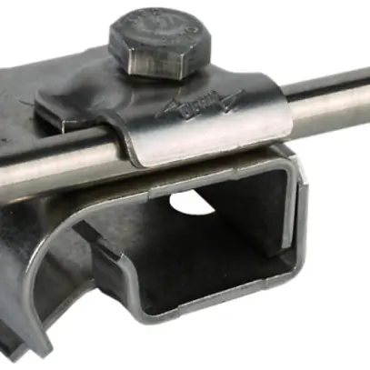 Morsetto p.grondaia Elvatec/DEHN con morsetto di connessione 6…10mm V2A 