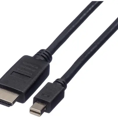 Câble Mini-DisplayPort/HDMI ROLINE FHD@60Hz (DisplayPort 1.1) noir 1m 