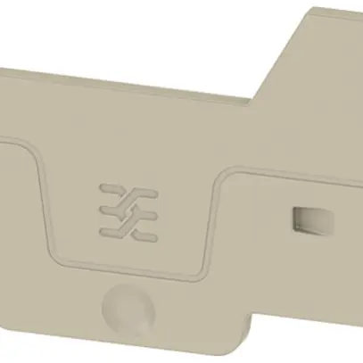 Plaque terminale Weidmüller ALEP 3C 2.5mm² 66.3×40.5×2.1mm beige 