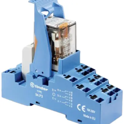 Relais de couplage AMD Finder 58.P4, 4C 7A AgNi, 24VAC, Push-In 