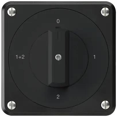 Interruttore rotativo INC robusto IP55 schema 1/1P nero 