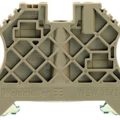 Terminale di fissaggio Weidmüller WEW 35/2 serie W, beige 