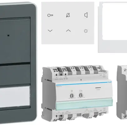 Kit audio elcom.home p.1appartamento postazione interna bianco/esterna antracite 