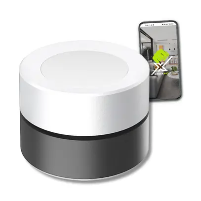 Dimmer rotativo wireless bianco-nero KnockautX, da BRELAG 