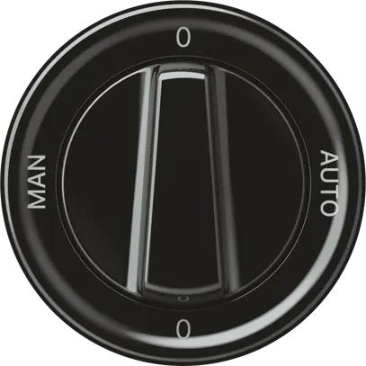 Interruttore rotativo origin commutatore 2/1L 16A 250V 0-AUTO-0-MAN 60×60mm nero 