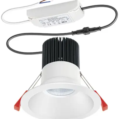Downlight LED INC ESYLUX STINA 15W 3000K 1300lm Ø130/112mm IP20, blanc 
