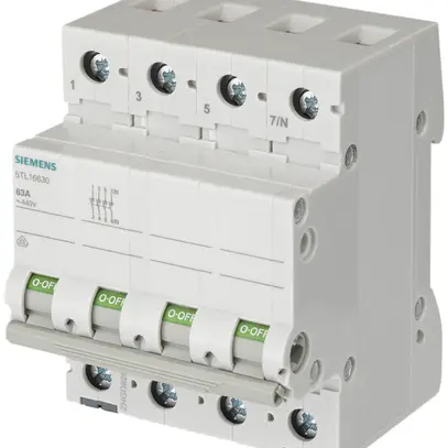 Interrupteur AMD Siemens SENTRON 5TL1, 63A/440V 3L 3F+N, 4UM 