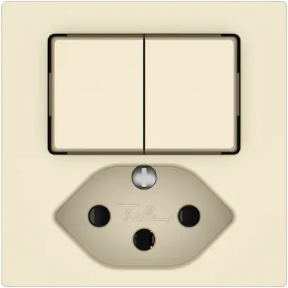 Combinazione EDIZIO.liv SNAPFIX® 2×schema 3+T13 con shutter cr 