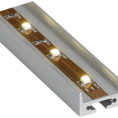 Profilé SLV GLENOS Profi 2020, 2m avec cache blanc, alu anodisé 