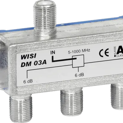 Répartiteur F WISI DM03B 3 fois 5.9dB 5…1000MHz 