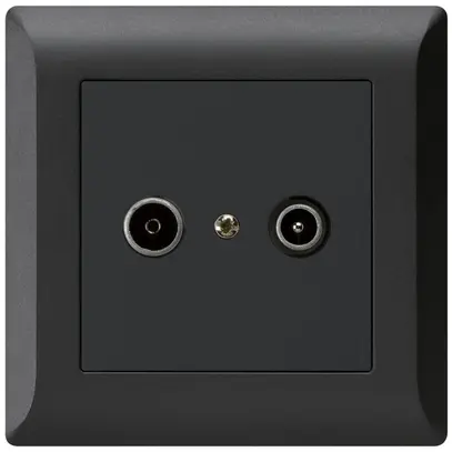 Presa di passaggio INC kallysto.line R/TV 19dB nero 