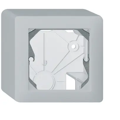 Intestazione AP Hager kallysto 1×1 86×86mm grigio chiaro 