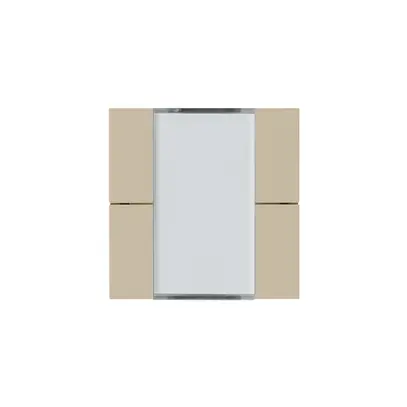 Kit frontale Hager kallysto 4×KNX systemlink/easylink beige 