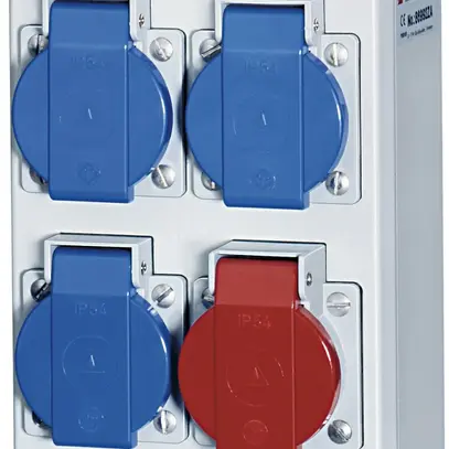 Distributore di corrente Mennekes Amaxx tipo 86992ZA 3×T23 1×T25 