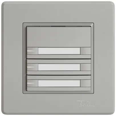 UP-KNX-Taster RGB EDIZIO.liv SNAPFIX® Temperaturfüh.RGB-LED Pap.3×T 2-Tbed.hgu 