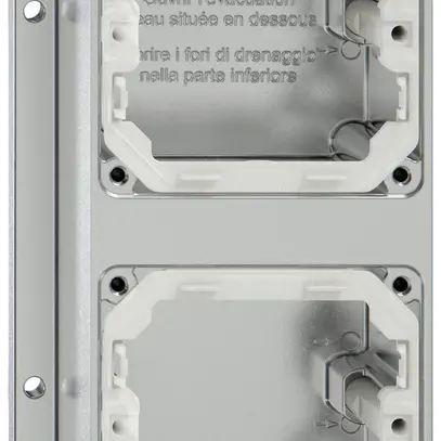 Boîtier AP ELEMENT SNAPFIX® 111×187×54mm 2×M20 alu 