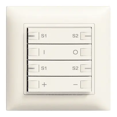 UP-Dimmer ZEP 2K/4T Zentral-Nebenstelle Szene ON-OFF EDIZIOdue weiss 