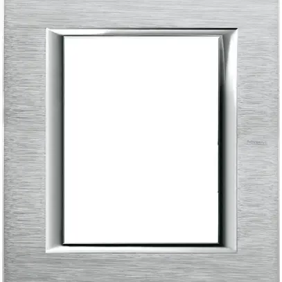 Abdeckrahmen Chrom gebürstet Al elox.Axolute 142×127mm 