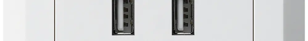 Prise de charge USB ENC Hager kallysto.line 240V 2400mA blanc 