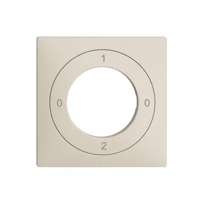 Kit frontal EDIZIOdue 0-1-0-2 60×60mm crema pour interrupteur à clé 