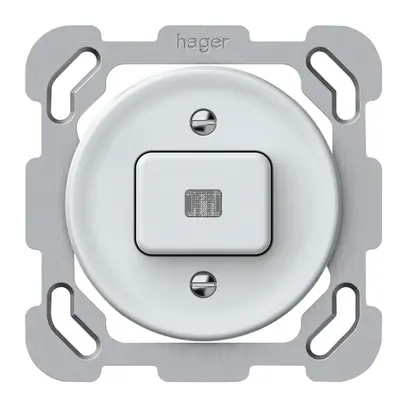 Interruttore a pulsante luminoso INC origin sch 6 LED 77×77mm bianco 